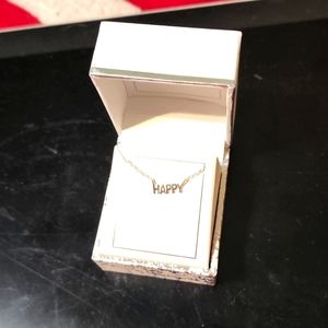 Silver Happy Necklace